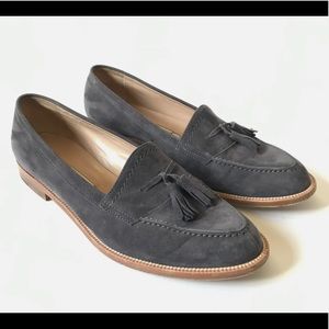 Manolo Blahnik Size 37 Grey Loafers